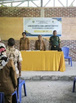 Babinsa Kelubagolit Hadiri Pertemuan Lintas Sektor Triwulan IV 2025