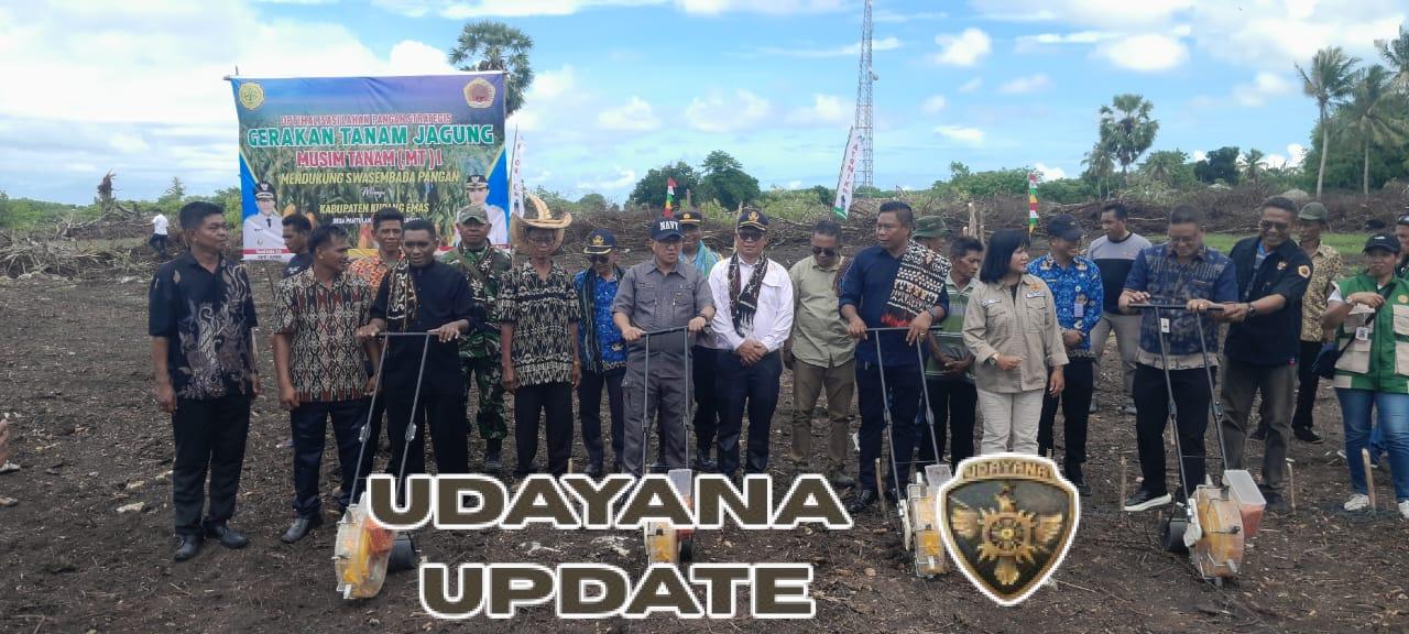 Pgs. Danramil Hadiri Penanaman Jagung Perkuat Ketahanan Pangan