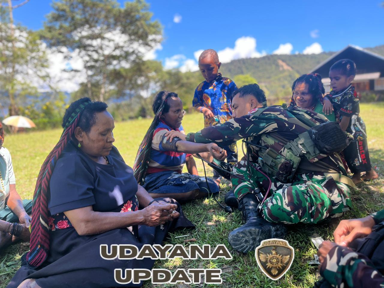 Menjangkau Pelosok Tinolok, Satgas Yonif 743/PSY Hadirkan Layanan Kesehatan Gratis