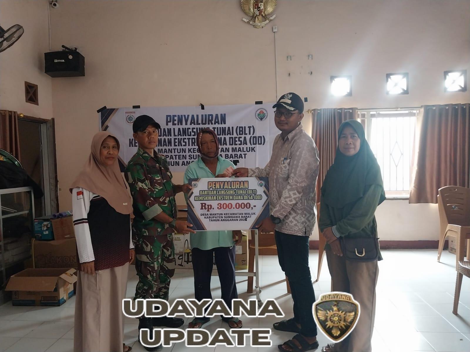 TNI Hadir, Penyaluran BLT Dana Desa di Mantun Berjalan Aman dan Lancar