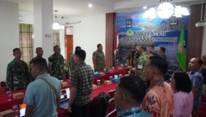 Rakor Virtual KDKMP sedaratan Flores dan Sumba, Dandim 1630/Mabar Paparkan Progres dan Kendala Penyediaan Lahan