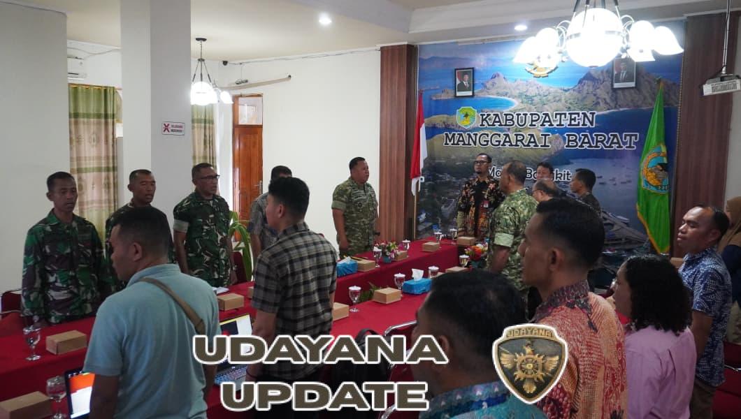 Rakor Virtual KDKMP sedaratan Flores dan Sumba, Dandim 1630/Mabar Paparkan Progres dan Kendala Penyediaan Lahan