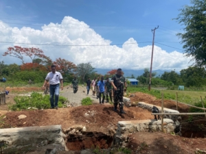 Dandim 1630/Manggarai Barat Tinjau Pembangunan Koperasi Desa Merah Putih di Lembor