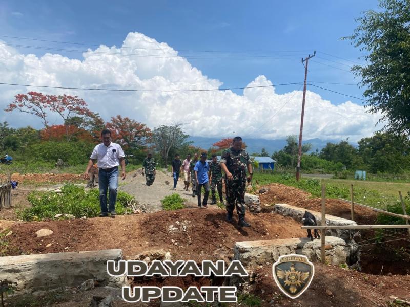 Dandim 1630/Manggarai Barat Tinjau Pembangunan Koperasi Desa Merah Putih di Lembor