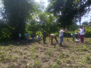 Babinsa Boawae Hadiri Penanaman Jali Bersama Kelompok Wanita Tani Mawar