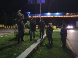 Koramil 1608-01/Rasanae Gelar Patroli Batas Kota dan Siskamling