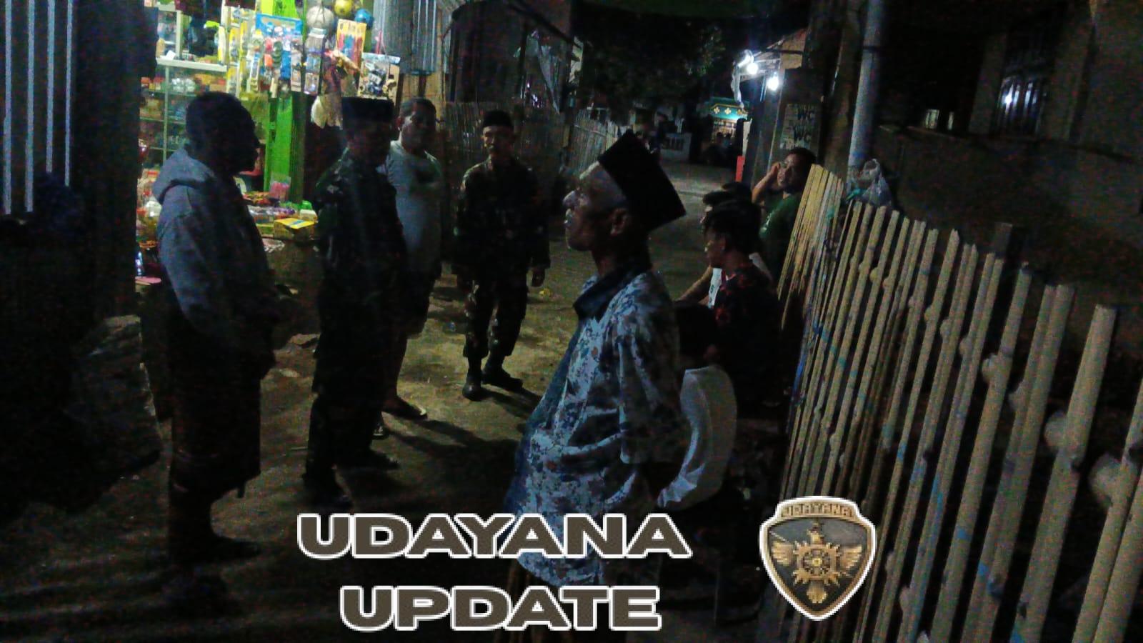 Babinsa Koramil 1608-03/Sape Gelar Patroli Siskamling Jaga Kamtibmas.