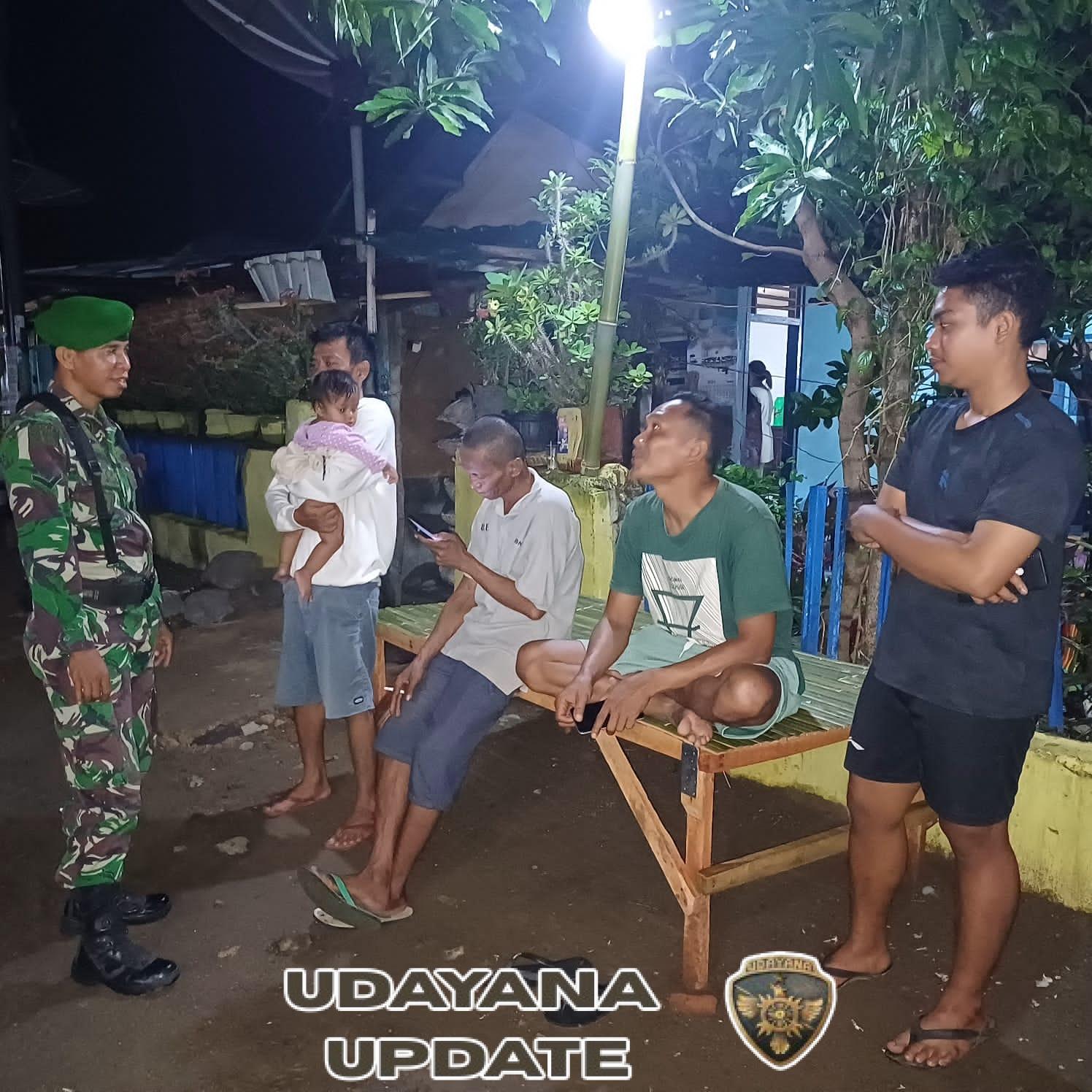 Babinsa Koramil 1608-04/Woha Gencarkan Patroli Malam Jaga Kondusivitas Wilayah