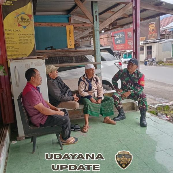 Babinsa Koramil 1615-10/Sembalun Kopda Salman Gelar Komsos, Ajak Warga Jaga Kebersihan Lingkungan