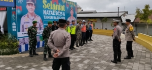 Personel Koramil 1615-05/Masbagik Laksanakan Pengecekan Pospam Natal 2025 dan Tahun Baru 2026