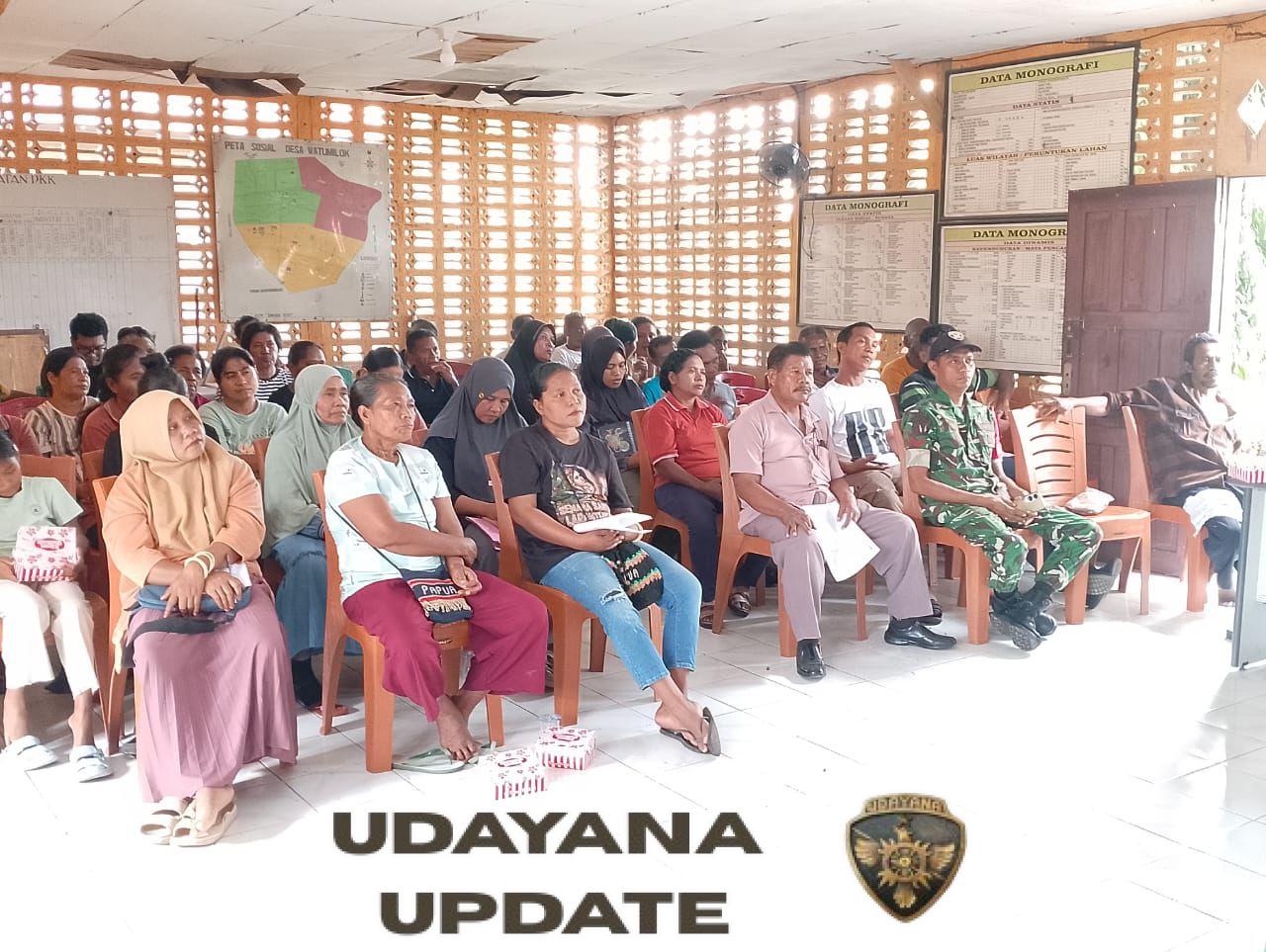 Dukung Pembangunan Desa, Babinsa Koramil 1603-04 Ikut Kawal Musrenbangdes Watumilok