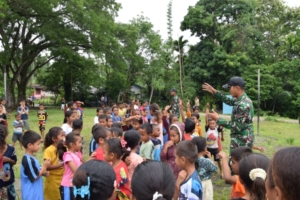 Cerdaskan Siswa-siswi Perbatasan, Satgas Pamtas Yonarhanud 2 Kostrad Adakan Program Alap Alap Smart Car