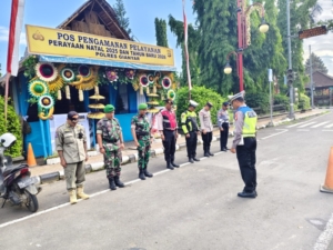 Kodim 1616/Gianyar Perkuat Pengamanan Terpadu NATARU 2025–2026 di Sejumlah Titik Strategis