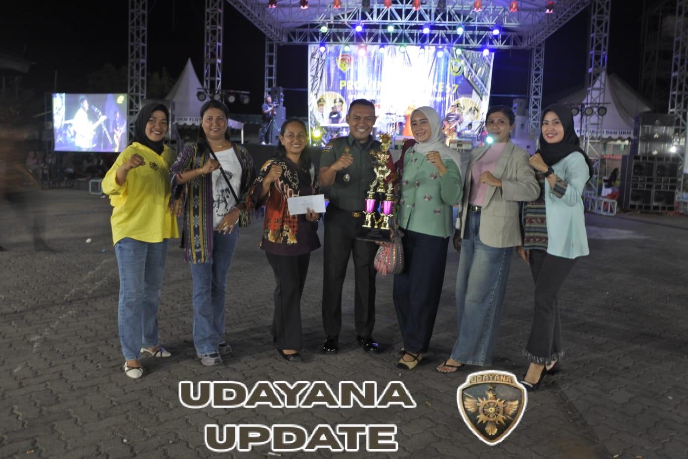 Dukung Kesejahteraan Masyarakat Melalui UMKM, Dandim 1624/Flotim Hadiri Penutupan rangkaian Pameran UMKM Dalam Rangka HUT ke-67 NTT di Larantuka