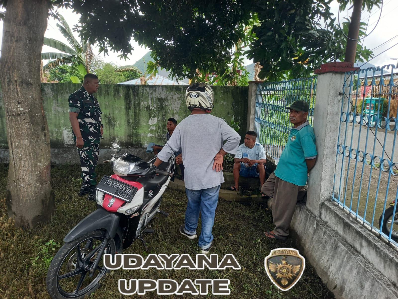 Jaga Kamtibmas dan Solidaritas Warga, Babinsa Ende Utara Gelar Komsos