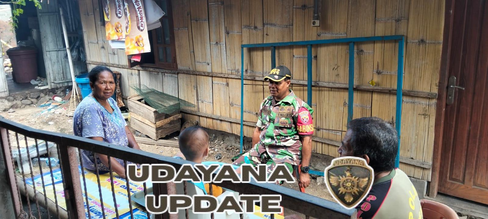 Serka Petrus Ghobe Pantau Keamanan dan Berikan Himbauan Warga di Sokoria Selatan