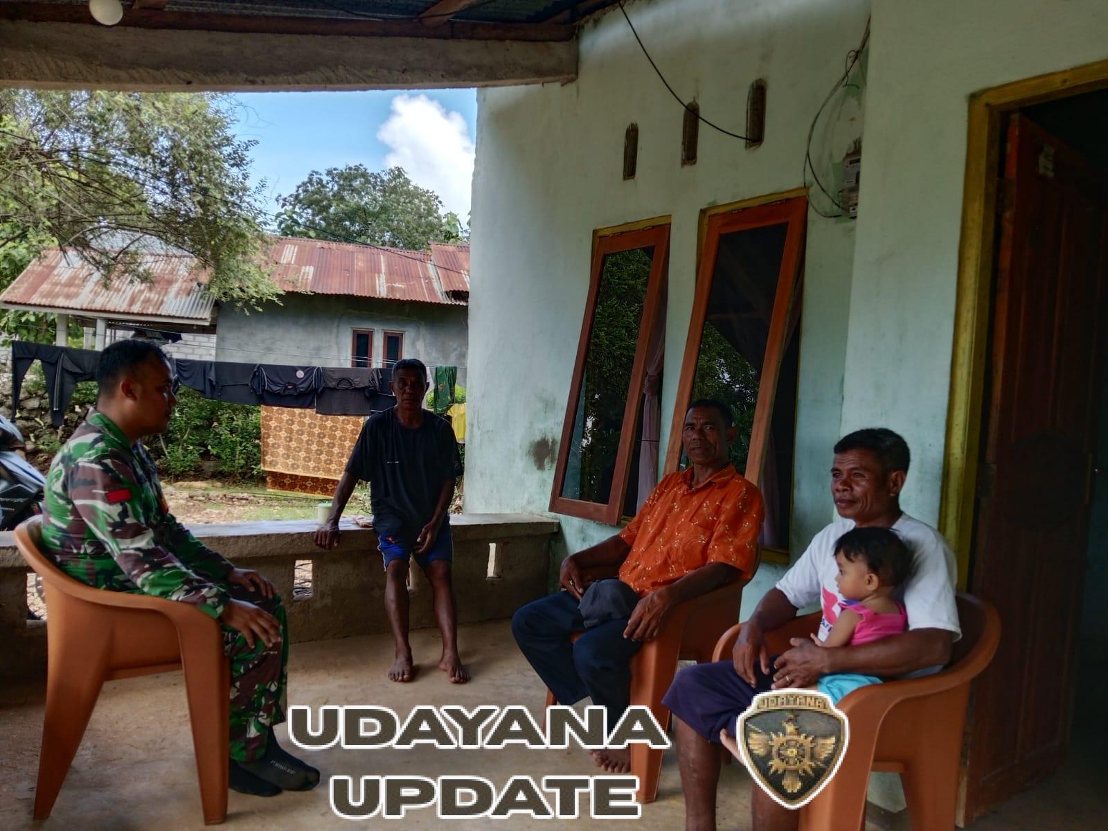 Babinsa Koramil 1627-03/Batutua Laksanakan Komsos dan Monitoring Wilayah di Desa Ingguinak