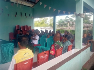 Dukung Kemandirian Ekonomi Desa, Babinsa Kawal Musyawarah BUMDes Watumilok