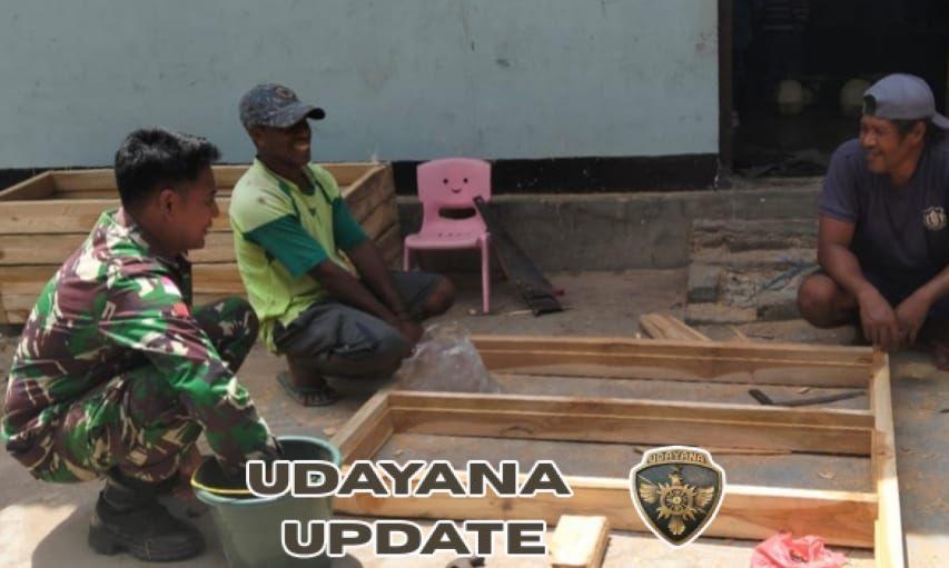 Wujud Kepedulian TNI, Babinsa Bagang Sambangi Warga Binaan