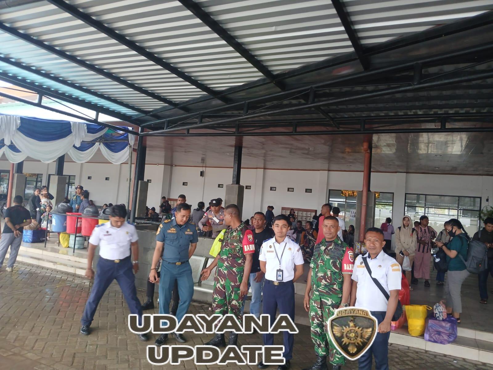 Pengamanan Nataru Babinsa Fokus Pelabuhan Tenau Kupang