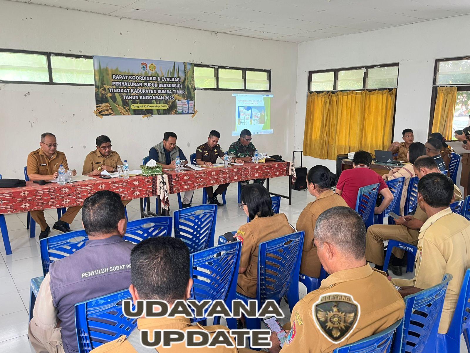 Perkuat Pengawasan Pupuk Bersubsidi, Kodim 1601/Sumba Timur Hadiri Rakor Tingkat Kabupaten