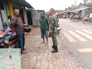 Ciptakan Pasar Aman dan Tertib, Koramil 1621-03 Mollo Utara Turun Langsung ke Lapangan.