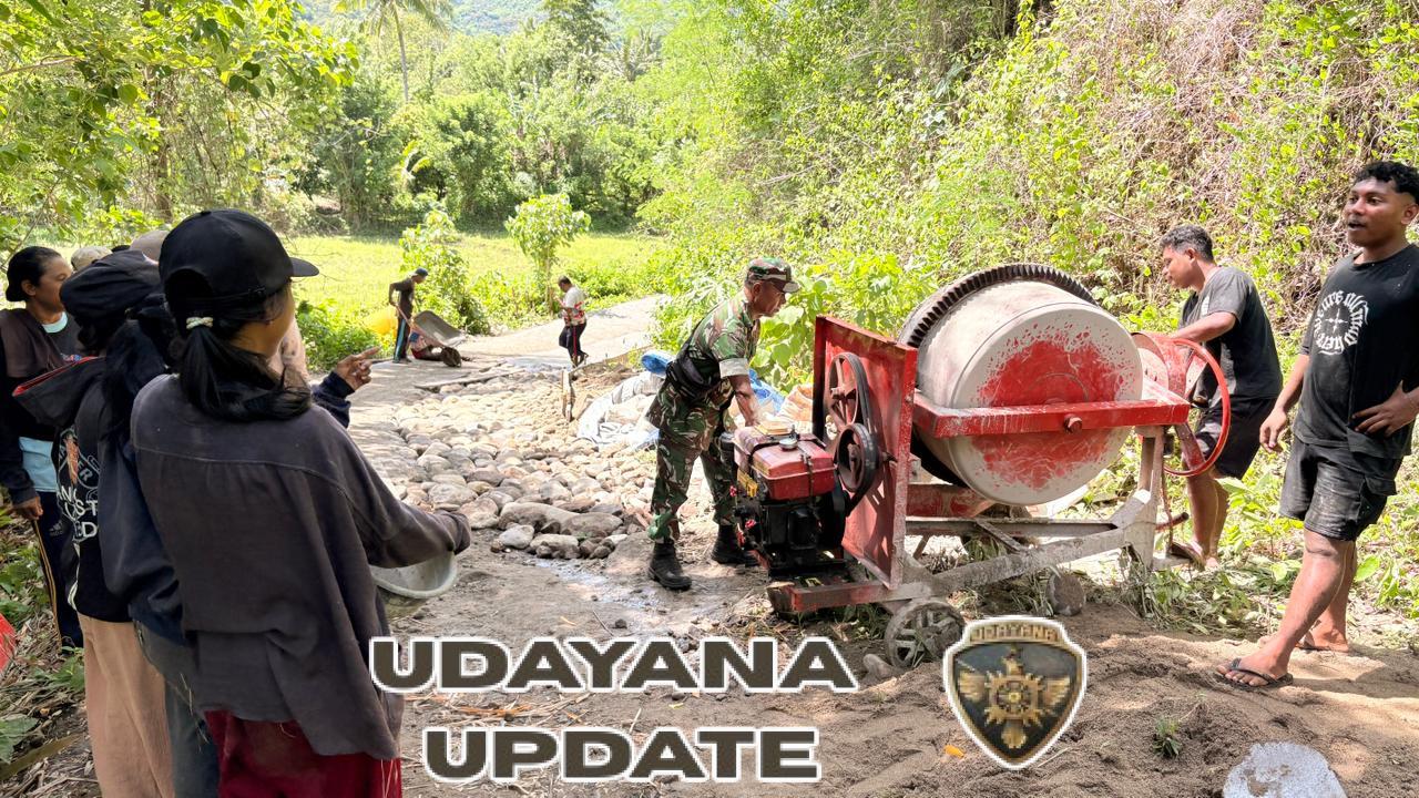 Perkuat Kemanunggalan TNI–Rakyat, Babinsa Maurole Laksanakan Karya Bakti di Desa Rangalaka