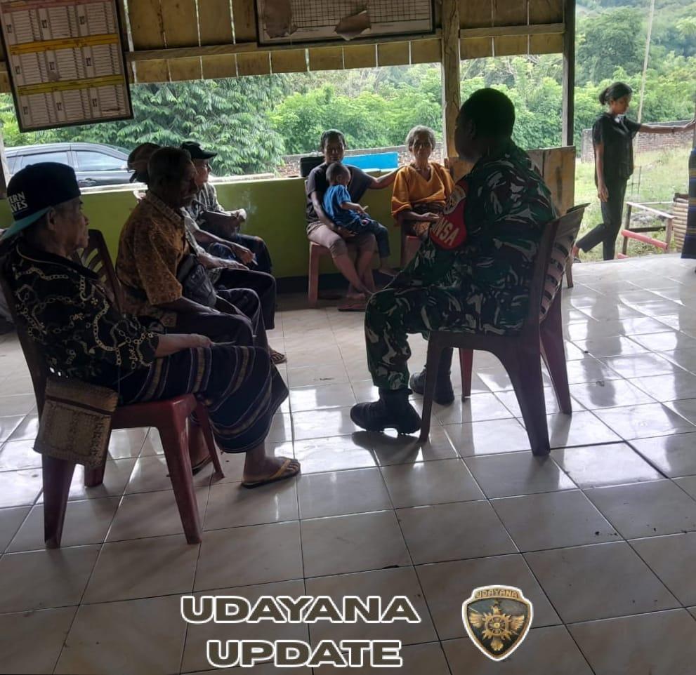 Warga Desa Niopanda Sambut Kehadiran Babinsa dalam Kegiatan Pamwil