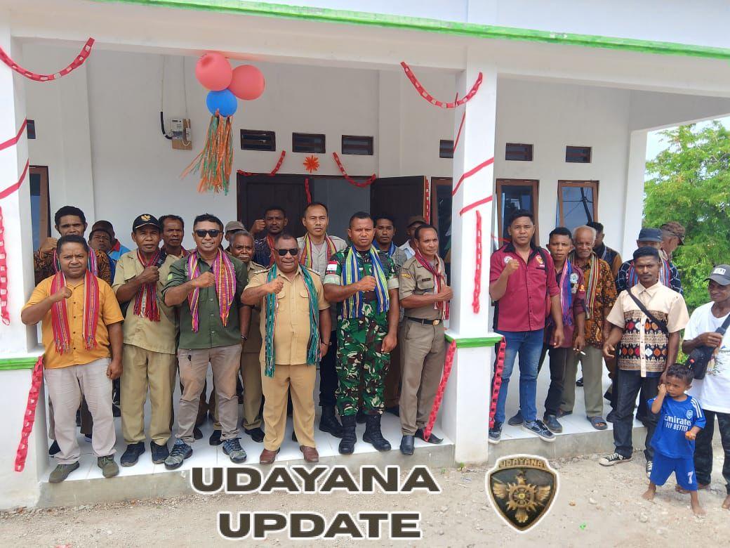 Babinsa Desa Baolang Hadiri Pengresmian Gedung Perpustakaan Desa