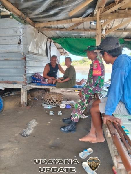 Babinsa Kiantar Laksanakan Monitoring Wilayah dan Komsos, Ajak Warga Jaga Kebersihan dan Kamtibmas