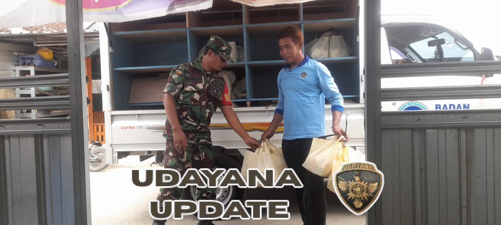 Babinsa Seteluk Tengah Dampingi Program Makan Bergizi Gratis untuk Ibu Hamil dan Balita