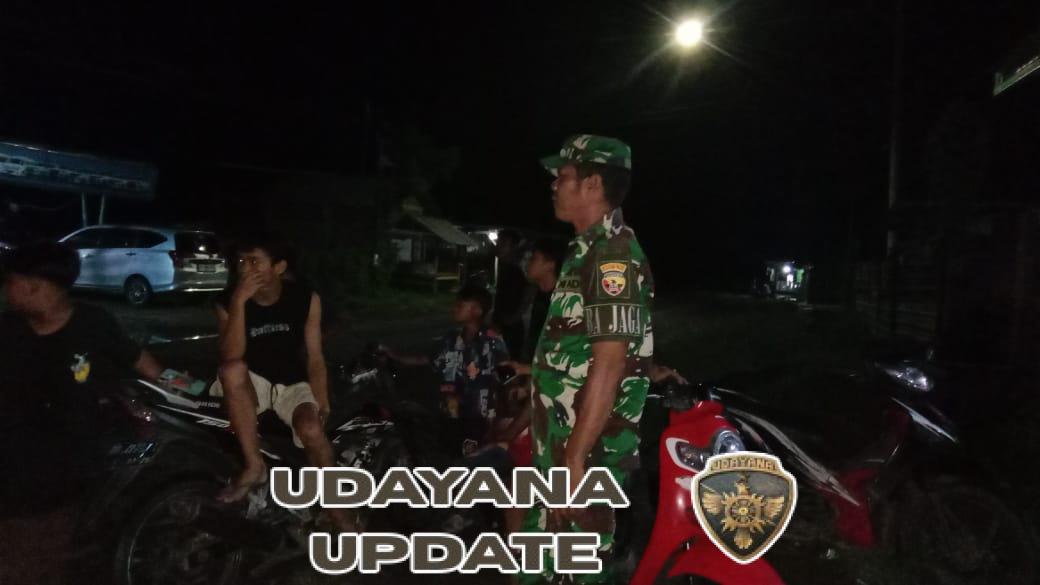 Koramil 1628-04/Poto Tano Intensifkan Patroli Malam Jaga Kamtibmas