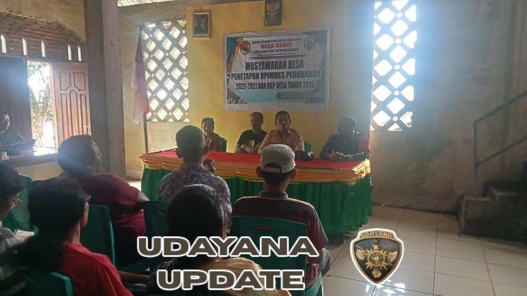 Musdes RPJMDes Perubahan Desa Rubit Berjalan Aman dan Lancar