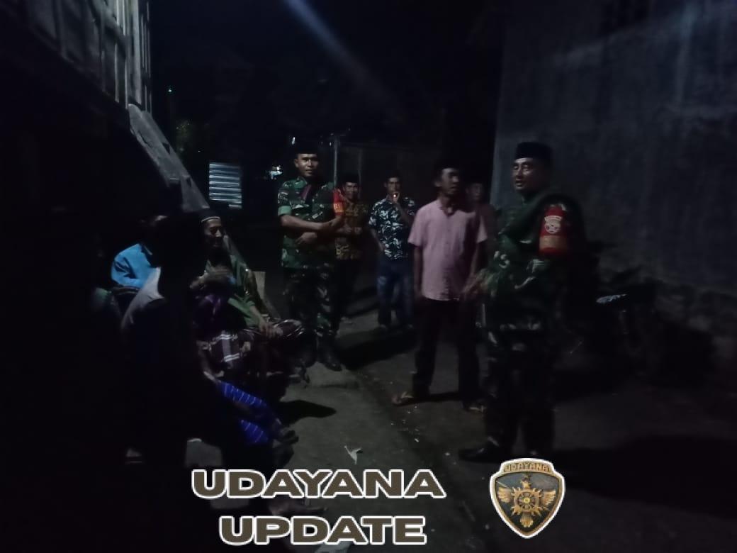 Sinergi Babinsa, Aparat Desa, dan Tokoh Masyarakat Perkuat Pengamanan Desa Sangga