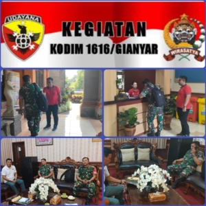 Danramil Sukawati Laksanakan Komsos dengan Perbekel Batubulan, Perkuat Sinergitas TNI–Desa