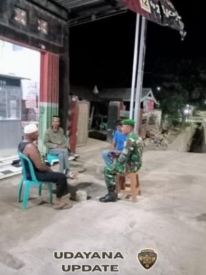 Patroli Malam Koramil Poto Tano Tegakkan Ketertiban di Masyarakat