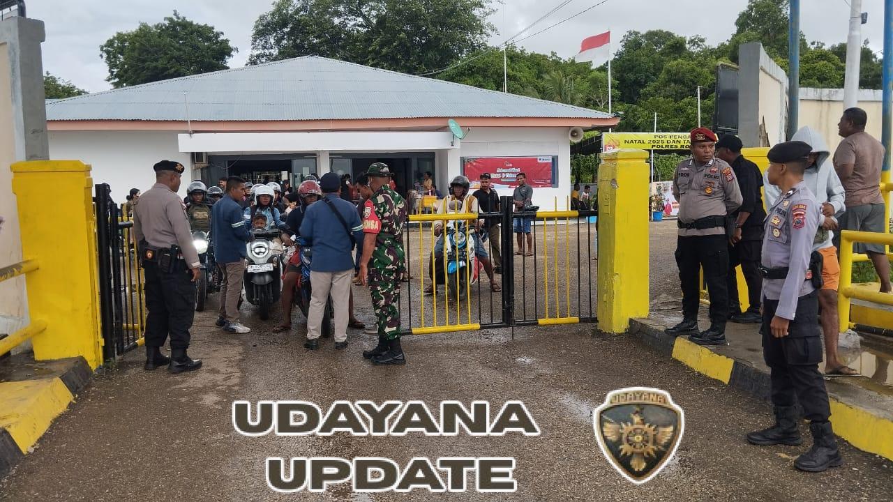 Piket Koramil 1627-02/Pantai Baru Laksanakan Pengamanan Kedatangan dan Keberangkatan KMP