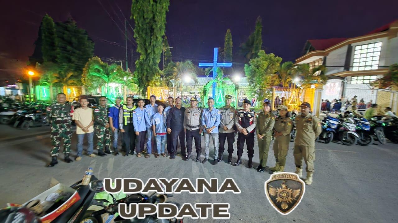 Komitmen Jaga Kondusifitas Wilayah, Koramil Kota Atambua Amankan Ibadah Malam Natal