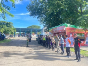 Kodim 1614 Dompu Gelar Apel Gabungan Pos PAM Terminal Ginte Sambut Natal dan Tahun Baru