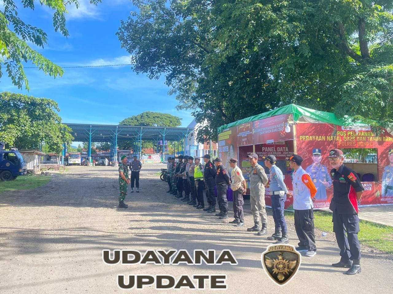 Kodim 1614 Dompu Gelar Apel Gabungan Pos PAM Terminal Ginte Sambut Natal dan Tahun Baru