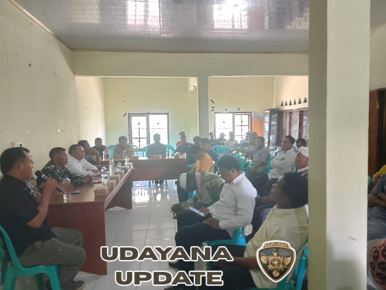 Danramil Poto Tano Hadiri Rapat Musyawarah Terkait Sengketa Tanah Warga Desa Tuananga