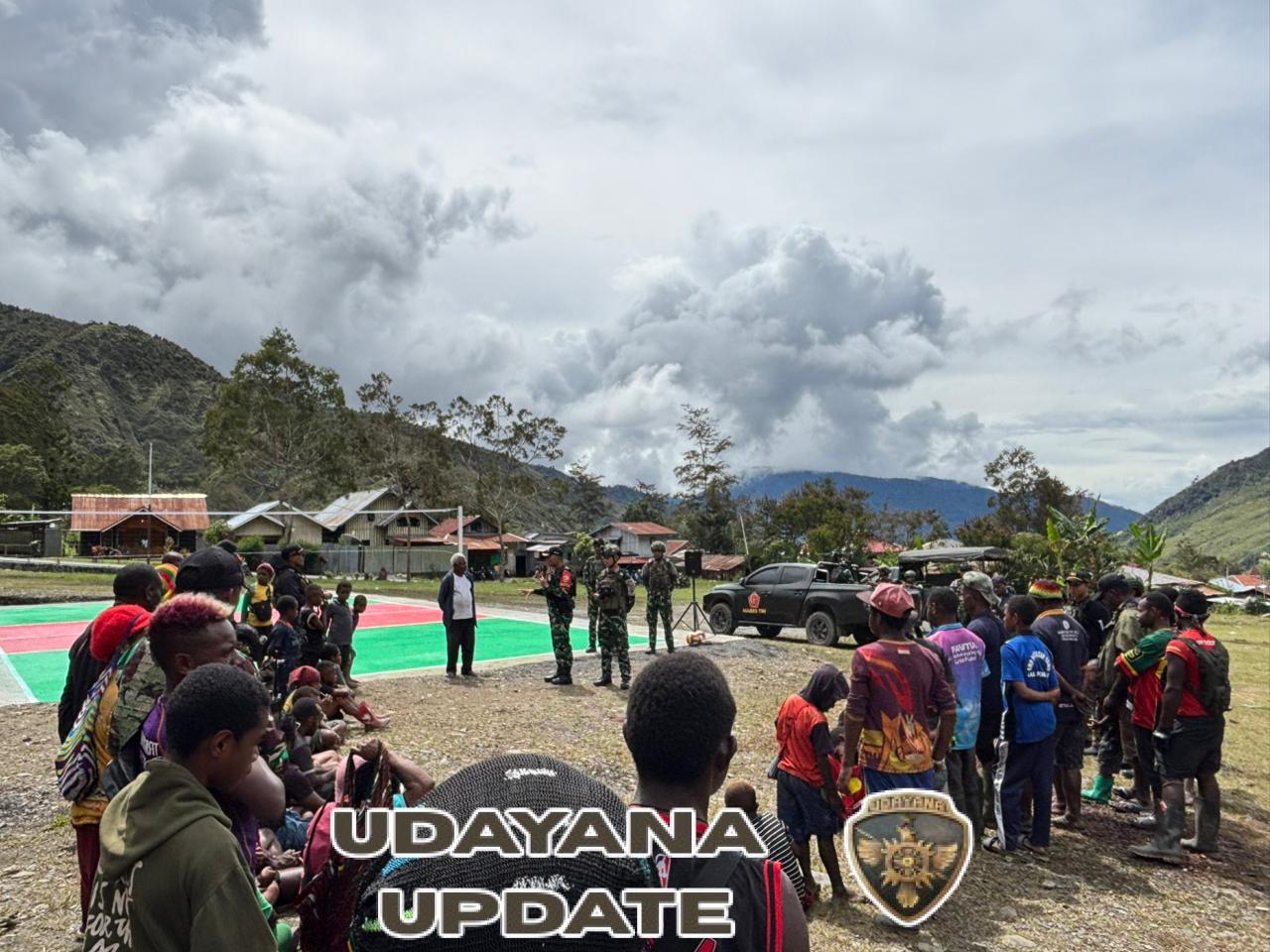 Jelang Natal 2025, Satgas Yonif 743/PSY Wujudkan Lapangan Voli Impian Masyarakat Papua di Kampung Miliambut