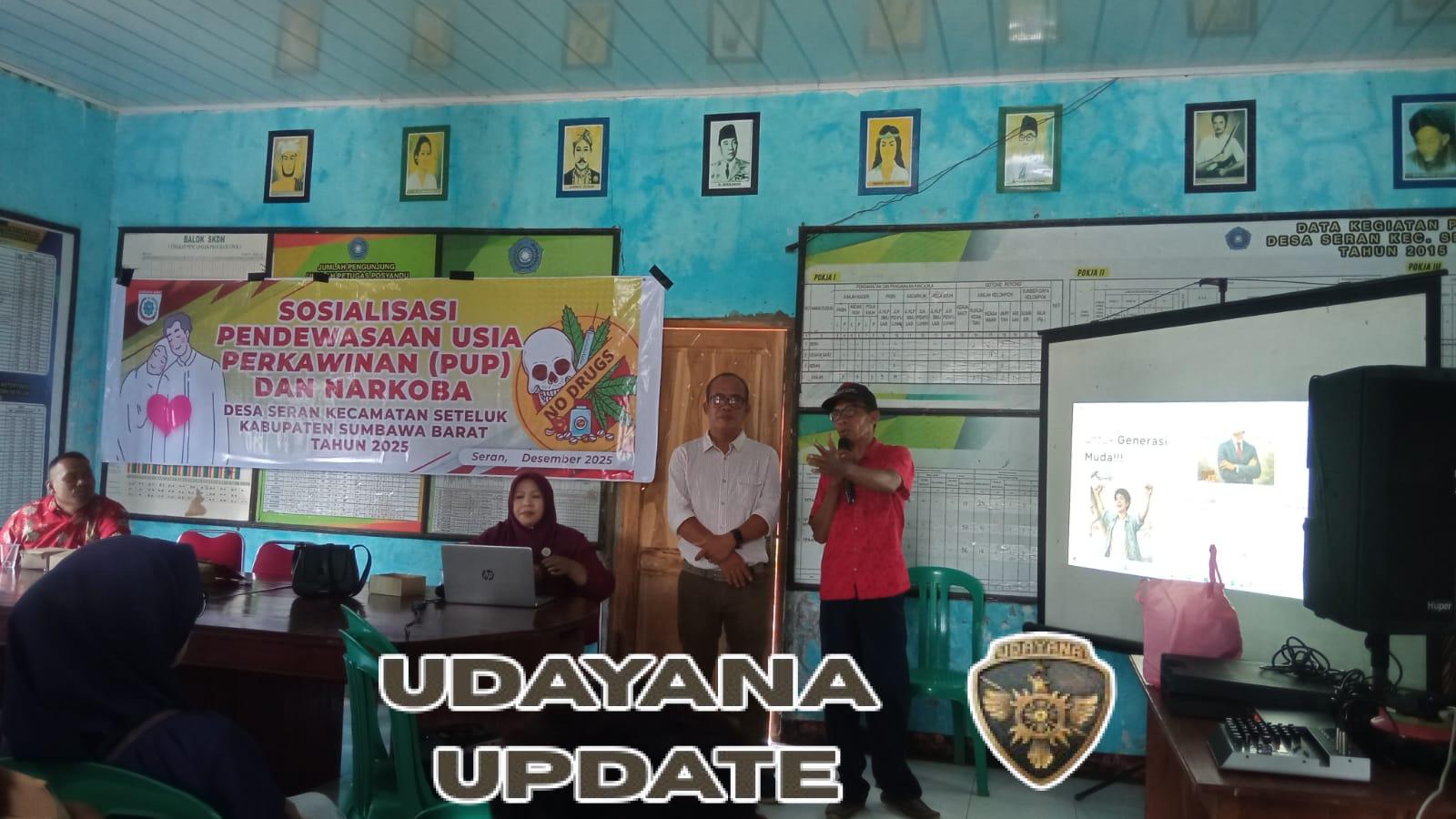 Cegah Pernikahan Dini dan Narkoba, Babinsa Seran Dampingi Sosialisasi KUA Seteluk