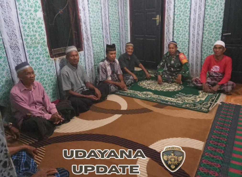 Teritorial Komsos Babinsa Monta Tingkatkan Kepedulian dan Kerjasama Masyarakat