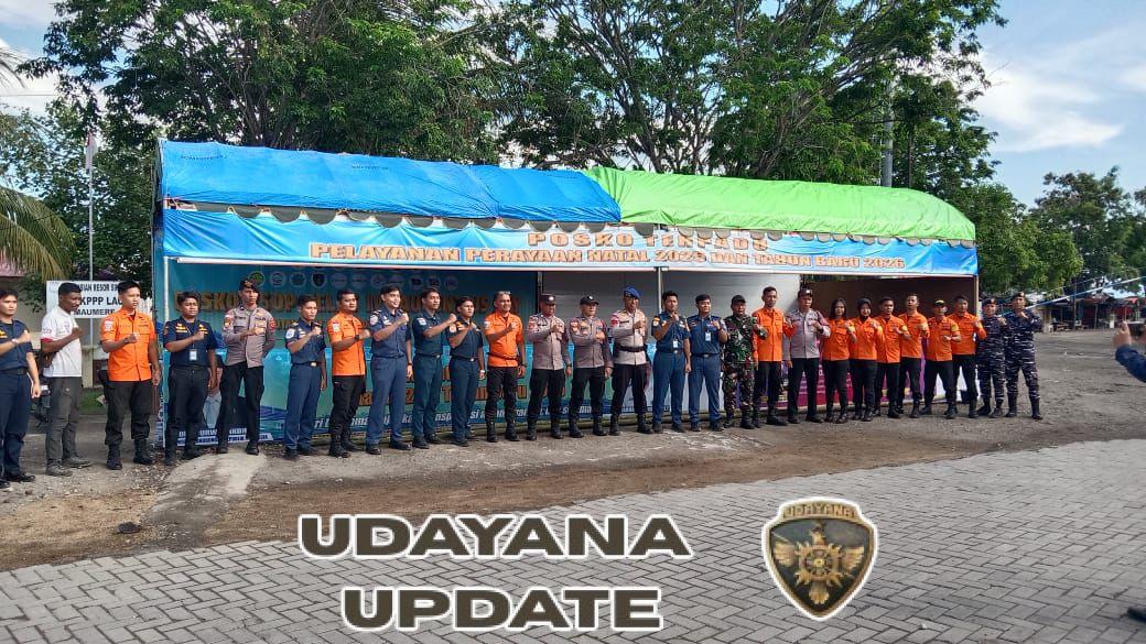 Personel Kodim 1603/Sikka Laksanakan Pengamanan Natal dan Arus Mudik Masyarakat