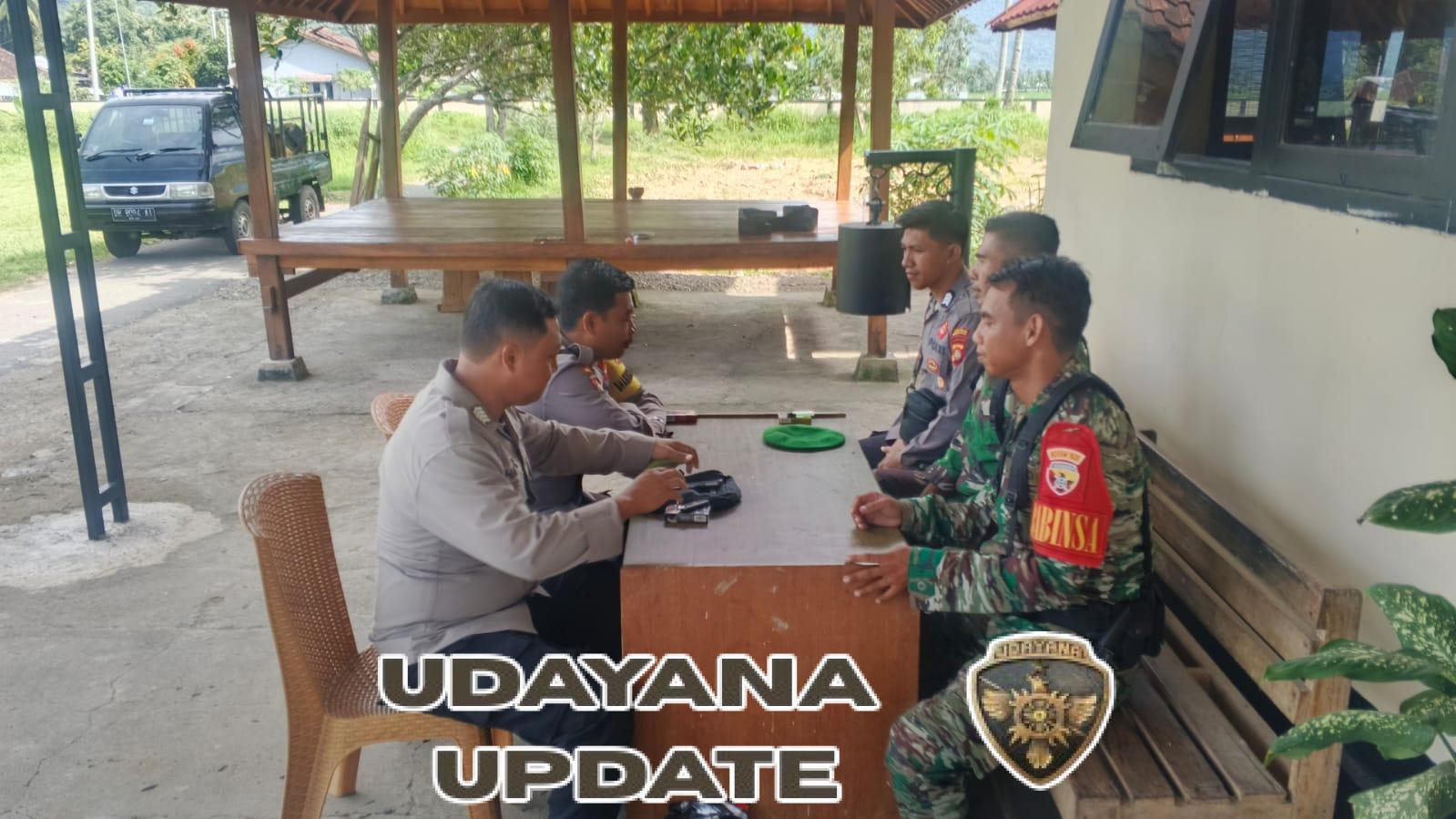 Koramil 1628-01/Taliwang Laksanakan On Call Pam Natura 2025 di Polsek Brang Rea