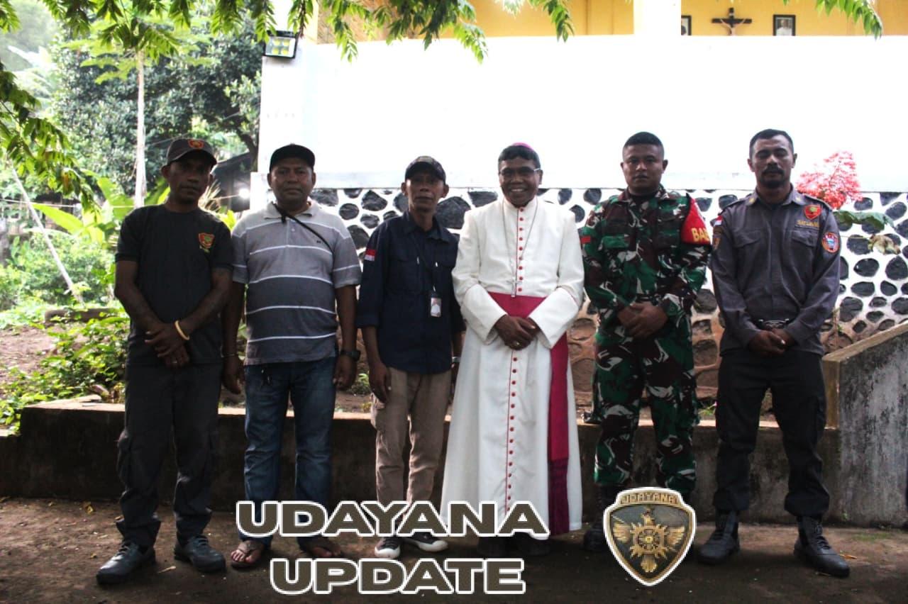 Babinsa Koramil 1602-02/Wolowaru Amankan Kunjungan Uskup Agung Ende di Paroki Nggela