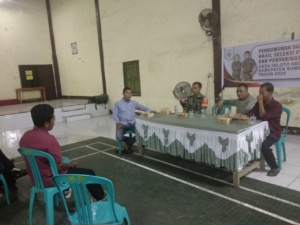 Babinsa Seloto Hadiri Pengumuman dan Penetapan Hasil Seleksi Perangkat Desa