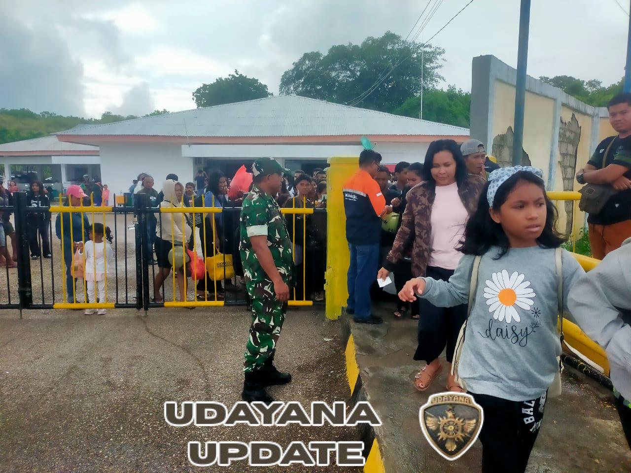 Koramil 1627-02/Pantai Baru Amankan Keberangkatan KM Garda Maritim 3 Tujuan Kupang