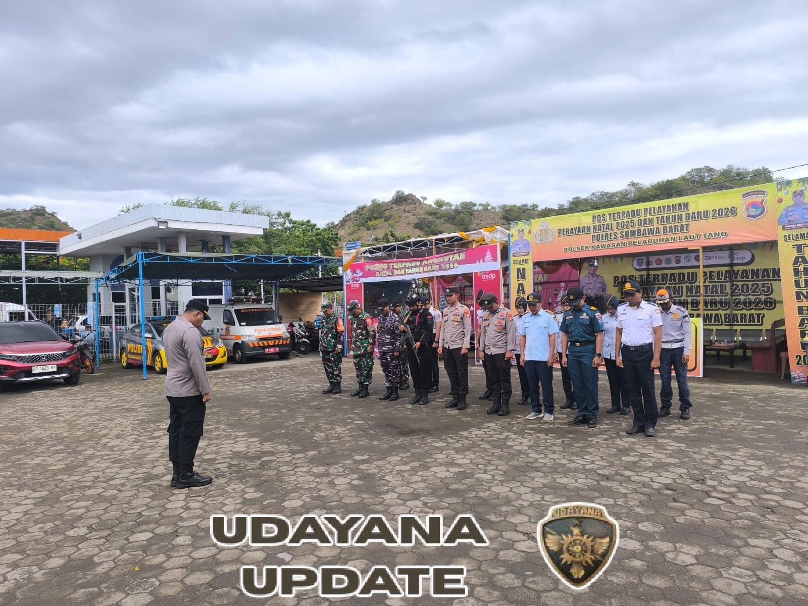 Sinergi TNI–Polri dan Instansi Terkait Amankan Nataru di Pelabuhan Poto Tano